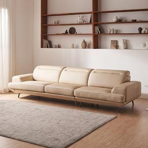 [다우닝]아젤 4인 헤드레스트 전체 통가죽 소파