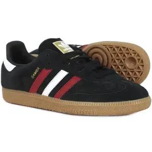 [정품] 아디다스 삼바 OG 코어 블랙 배러 스칼렛 (IG1824)