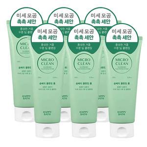 해피바스 마이크로클린 솝베리 클렌징폼 150g 6개