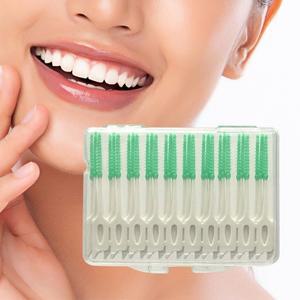 실리콘 치간칫솔 40 P 개입 치실 케이스포함 제거 병원홍보 인쇄 이쑤시게 휴대용