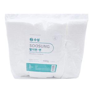 수성 절단솜 탈지면 4x6 450g 1봉 미용솜 사각솜
