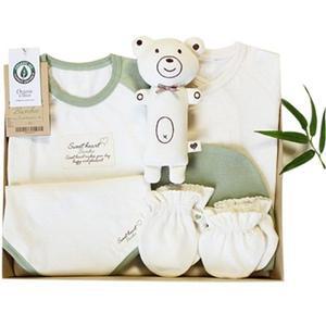 스윗하트 오가닉 프리미엄 밤부그린 신생아 선물세트 여름 출산선물7종세트