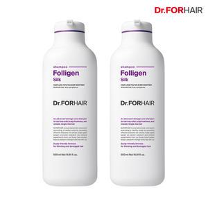 닥터포헤어 손상모케어 탈모증상완화 폴리젠 실크 샴푸 500mlx2