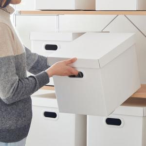 대형 종이상자 수납 뚜껑 보관박스 다용도정리함 E516