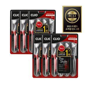 [크리오] 더스타일 항균 초극세모 칫솔 4입 x6개(총 24개)