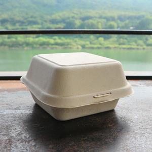 웰베이킹 펄프 도시락용기 100개 (크라프트) B-003 / 케이크 햄버거 디저트 베이커리 포장용기