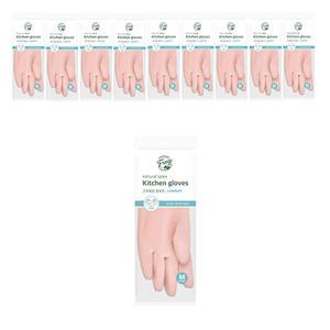 프로그 고무장갑 컴포트 베이비핑크 중형, 10개