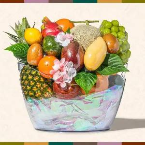 [라라르떼](센텀시티점)와인버킷 과일 바구니 선물세트 대형 (13종 17입) 8kg