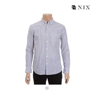 [닉스][닉스]남성 코튼평직 스트라이프 기본카라 셔츠_FNNECSL108P