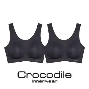 [크로커다일] 감탄브라 라이크라 인견쉘론 U넥 패드일체형 브라 2종 블랙 CD