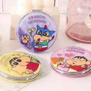 [오너클랜]짱구는못말려 글리터 원형 거울-랜덤