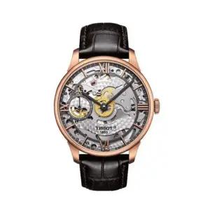 티쏘 티쏘 남성 가죽 시계 슈망데뚜렐 T099.405.36.418.00