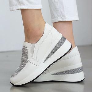 [더힐][더힐슈즈] 키높이 글리터 여성여자 슬립온 스니커즈 운동화 6.5cm sjpe-S-771