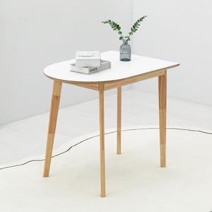 [공간미가구]밀키우드 800X600 반원형 테이블 주방 식탁 카페 HPM