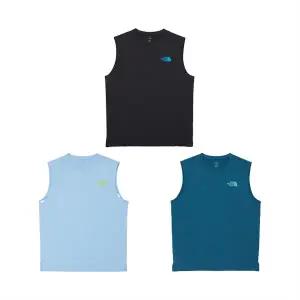 [노스페이스 공식] 남성 오션 바이브 그래픽 슬리브리스 NT7VQ26 3종 택1