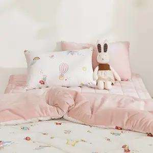 벌룬 60수 고밀도면 밍크극세사 키즈차렵이불패드세트 S/SS