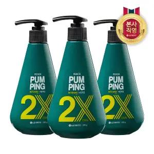 [엘지생활건강]페리오 2X 인텐스 펌핑 치약 허브향 285g X 3개