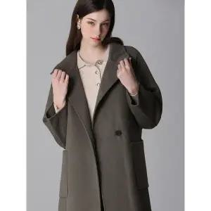 [하프클럽/]울 블렌드 하이넥 코트 (택가격568000원)