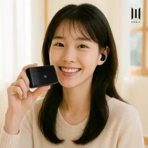 뱅퀴시 블루투스 이어폰 무선 통화 커널형 LED 잔량 표시 오토페어링