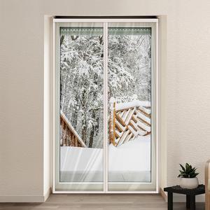 우레탄 90x210 PVC 투명 방한 바람막이 방문용 보온 외풍 필름 방풍비닐 방풍커튼 커텐 막 소 단열 자석