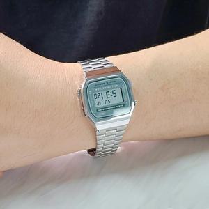 카시오 A168WA-3ADF 레트로 빈티지 전자 메탈 디지털 시계