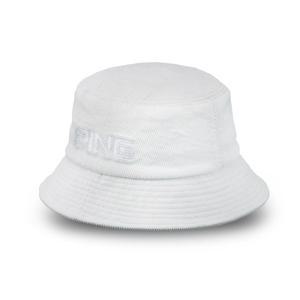 핑 코듀로이 버킷햇 남성 겨울모자 골프모자, 라이트그레이, 1개