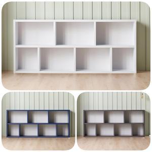 아이방 가로책장 거실서재화 만화 2단책꽂이 2000