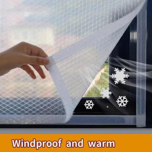 방풍커튼 겨울 창문 방풍 유물 및 따뜻한 필름 침실 밀봉 단열 비 천공 이중층 커튼