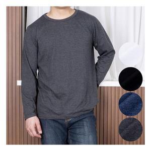 남성 기본 베이직 면100 20수 라운드 긴팔 티셔츠