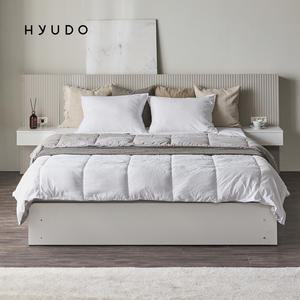 [10월 5% 최종판매가 430,310] 휴도 고요한 선유 E0 호텔식 템바보드 LED 서랍형 3단 수납침대 킹(K)