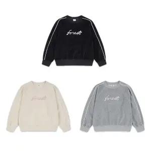 [롯데백화점]탑텐키즈 MKE4TR2201 여아) 테마 윈터캠프 벨로아 파이핑 스웨트셔츠