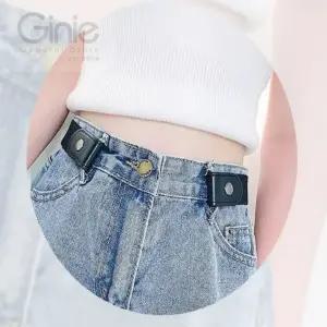 지니의 버클없는 벨트 (블랙) 캐주얼패션 늘어나는벨트 노버클탄성벨트