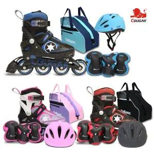쿠거 USA 아동 인라인스케이트 큐브 풀세트