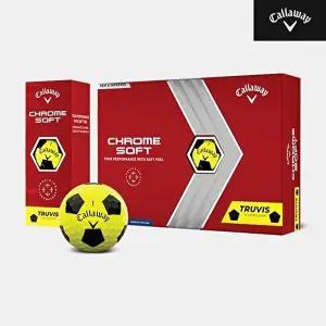 [캘러웨이]캘러웨이코리아정품 2022 크롬 소프트 트루비스 골프볼 옐로우 블랙  3피스 12알