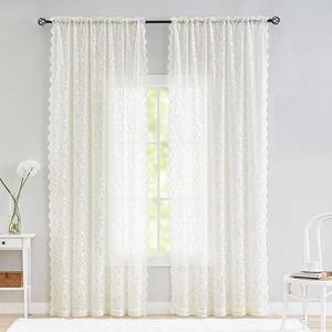 [IXHINEDK_4B]화이트 레이스 커튼 창문 가리개 속커튼