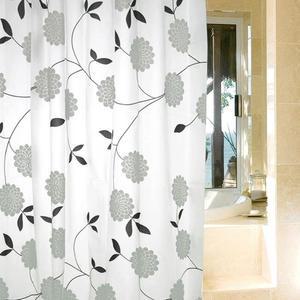 [BZJKPKDP_4B]플라워 패턴 샤워커튼 물튐방지 욕실커튼