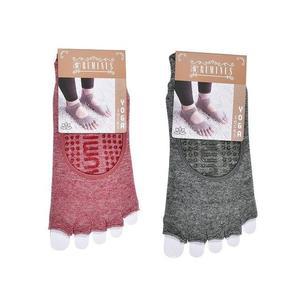 [BZI090J4_51]논슬립 필라테스 덧신 1매 오픈토삭스