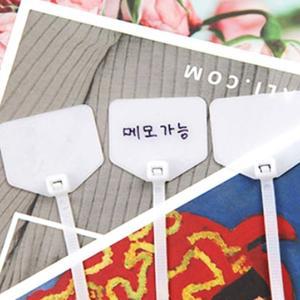 전선 케이블타이 태그 라벨링 타이 소형 100P 백색 (WFGILMH)