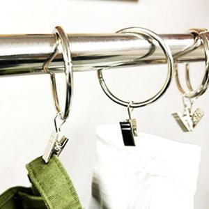 커텐고리 원형 동그란 집게 링 실버 1P (WFGILKG)