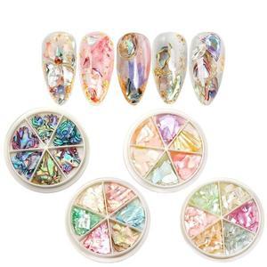 [BZFJ7HI1_51JD]네일아트 얇은 판자개 조약돌 네일 4종