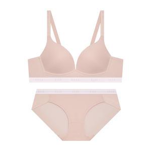 에어로쿨 컴포트핏 노와이어 브라 팬티 세트 - 만다린핑크