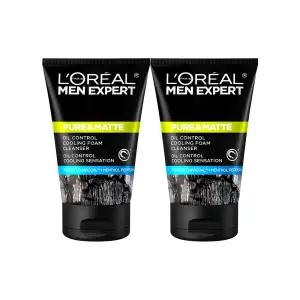 로레알파리 맨 엑스퍼트 퓨어 앤 매트 차콜 아이시 폼 100ml 2개