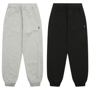 [에꼴리에]남자 봄신상 특양면 커브드 조거바지 25A0201 BL_JJ