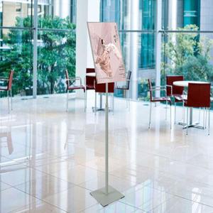 A3 사각 은색 철재배너 안내문 스탠드꽂이 4779