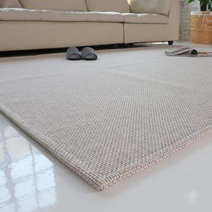 멜라우 먼지없는 평직 러그 사이잘룩 물세탁 사계절 거실 카페트 140x200(cm) + 발매트