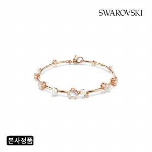[/본사정품] Constella Tennis 로즈골드 크리스털 펄 팔찌M 5729505