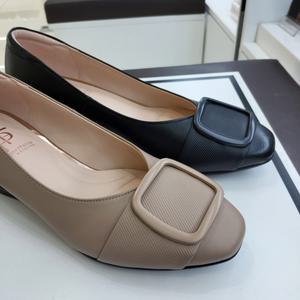 [에스콰이아][행복한백화점][에스콰이아]여성 4센치 말랑한 통굽 앞장식 편한구두 PFESHP566