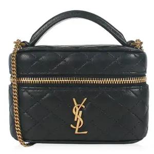 생로랑 25SS 여성 가비 마이크로 토트백 블랙 819285 1EL07 1000