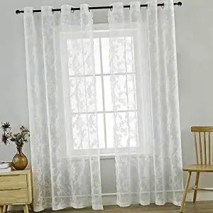 [셀러허브 패션][JHQS7L4C_4B]레이스커튼 속커튼 아일렛커튼 침실커튼
