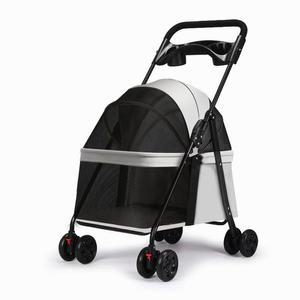 [JHQSR7QJ_52CM]애견 유모차 고양이 산책 외출용 접이식